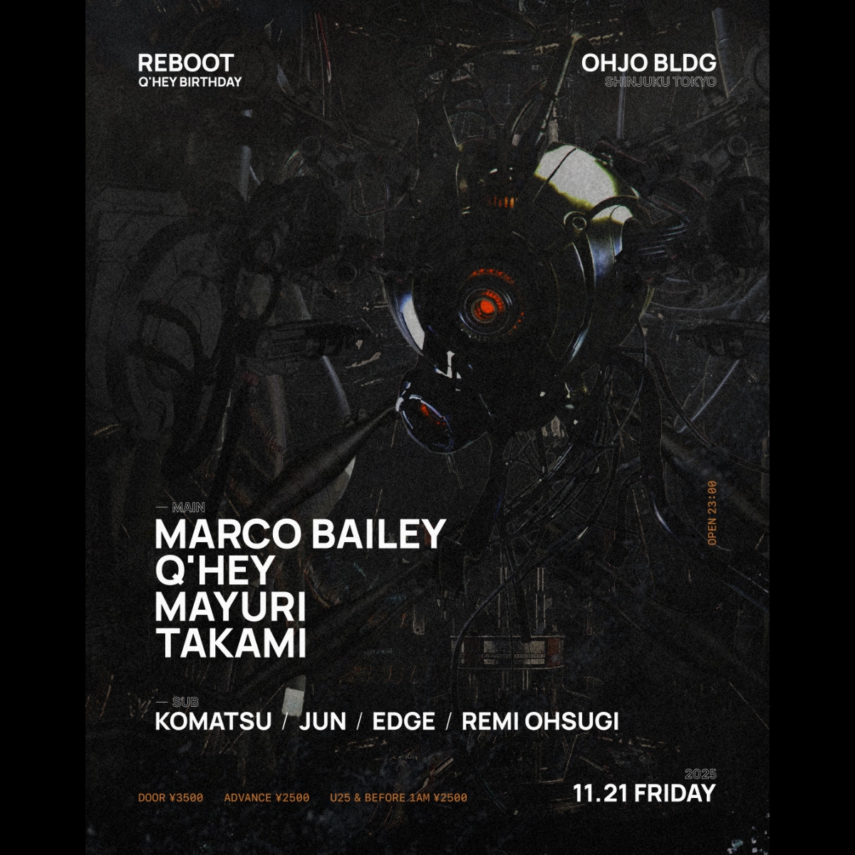 REBOOT - Q'hey BIRTHDAY@ Ohjo Bldg (Tokyo)
