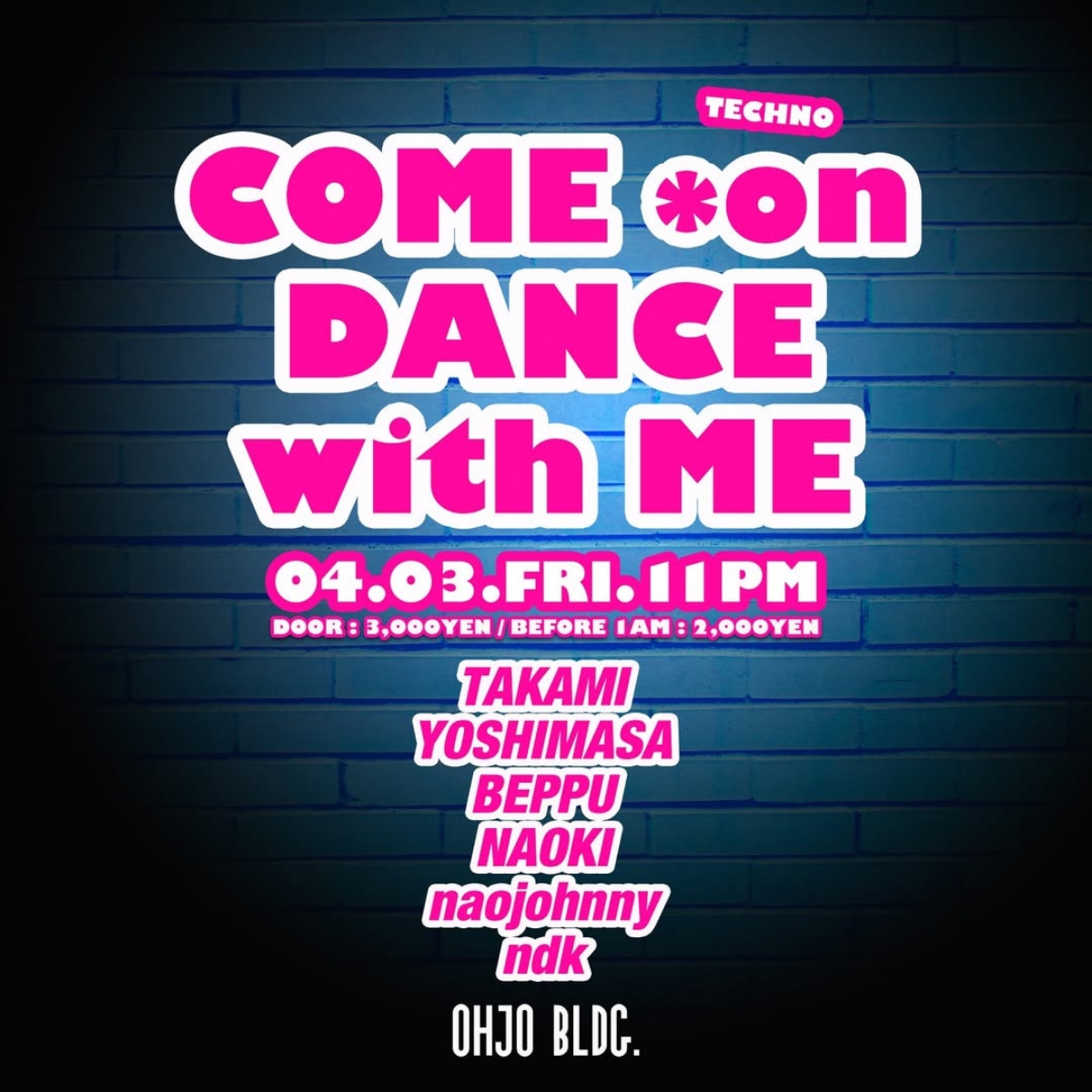 come-on-dance-260403-ohjo-flyer