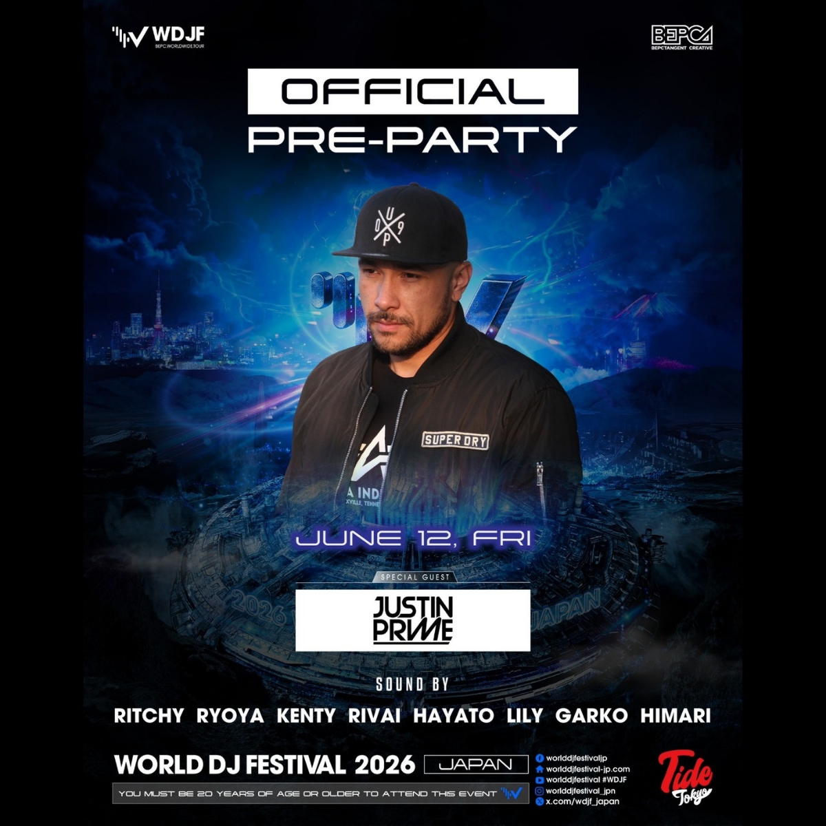world-dj-festival-japan-2026-pre-party-flyer