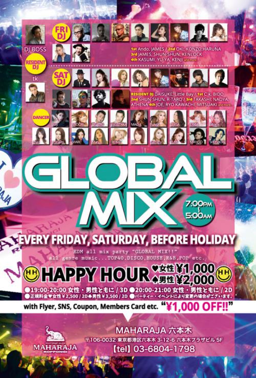 GLOBAL MIX - Saturday-